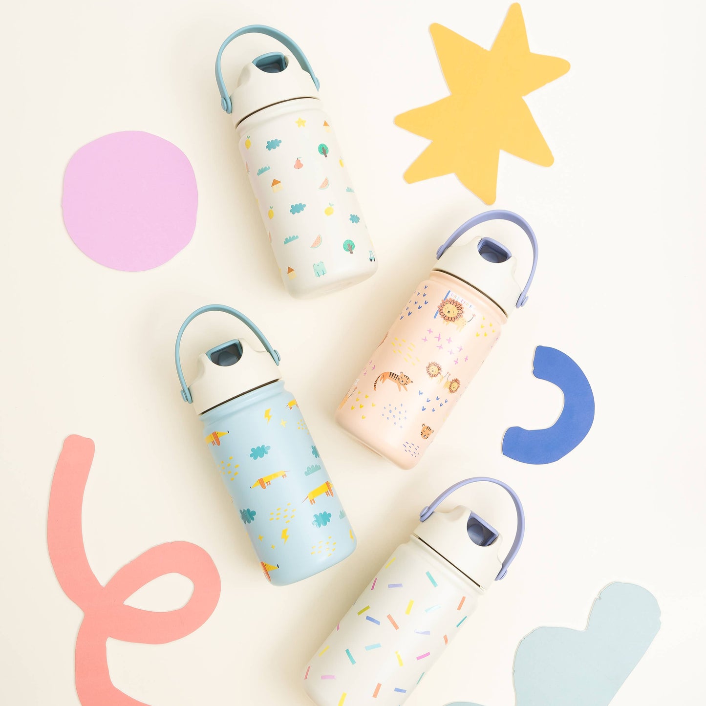 Stålflaske i rustfritt materiale - Wild Child - The organic way