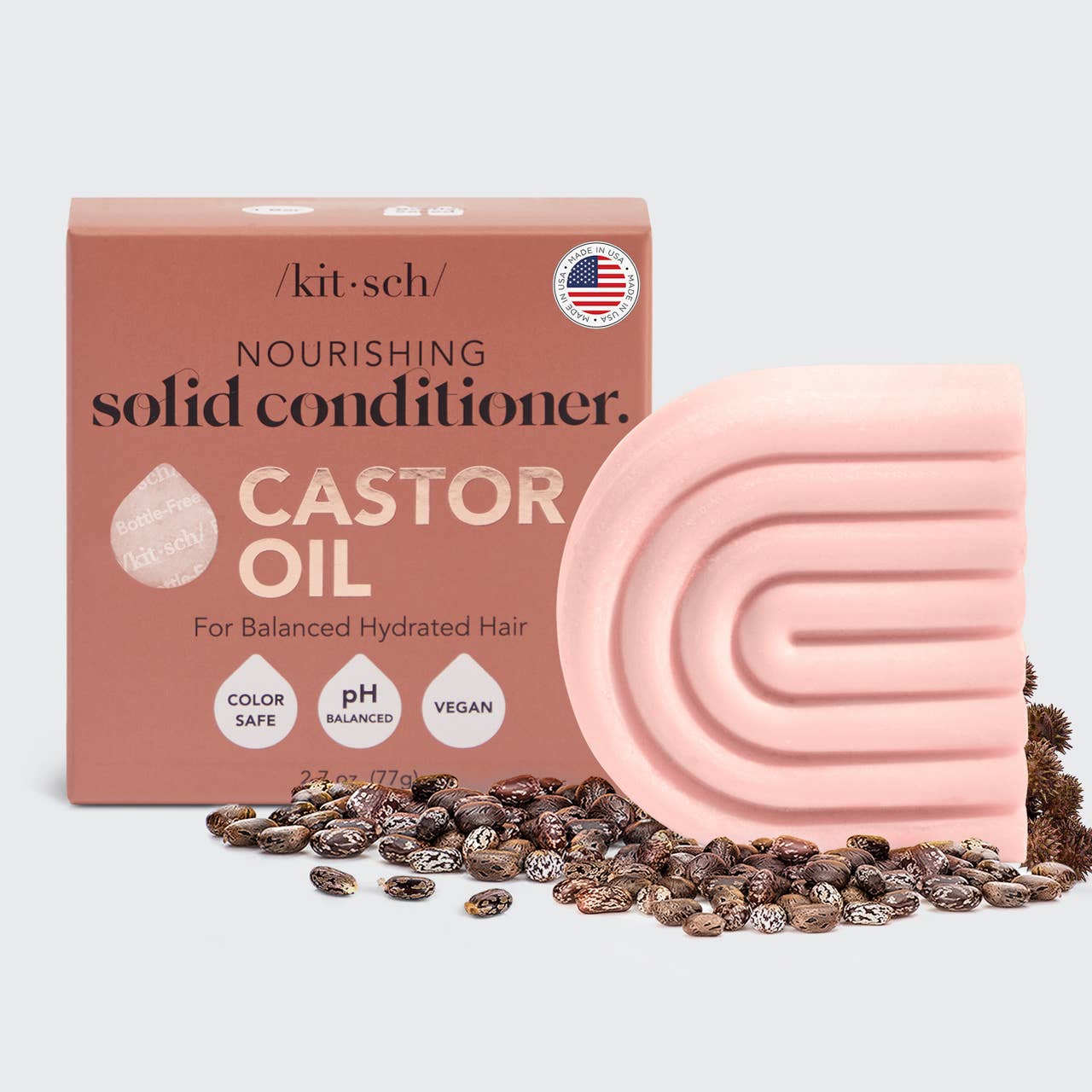 Balsam bar med Castor olje - Front bilde med eske