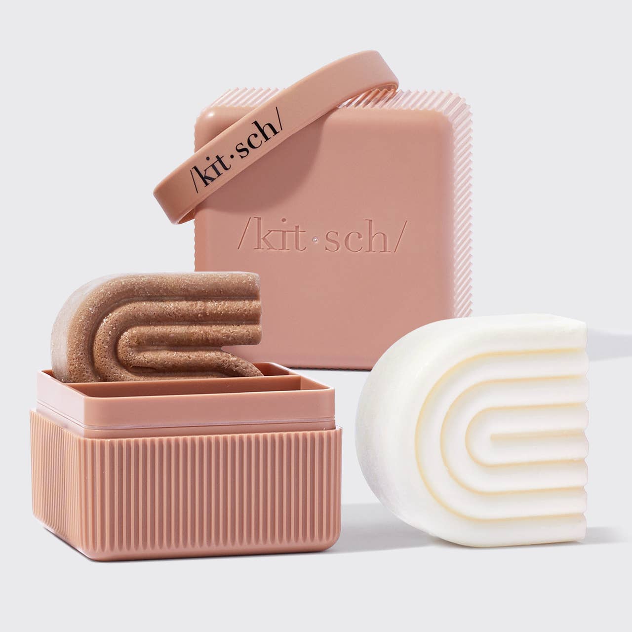 Kitsch reise etui - Front bilde med bar oppi