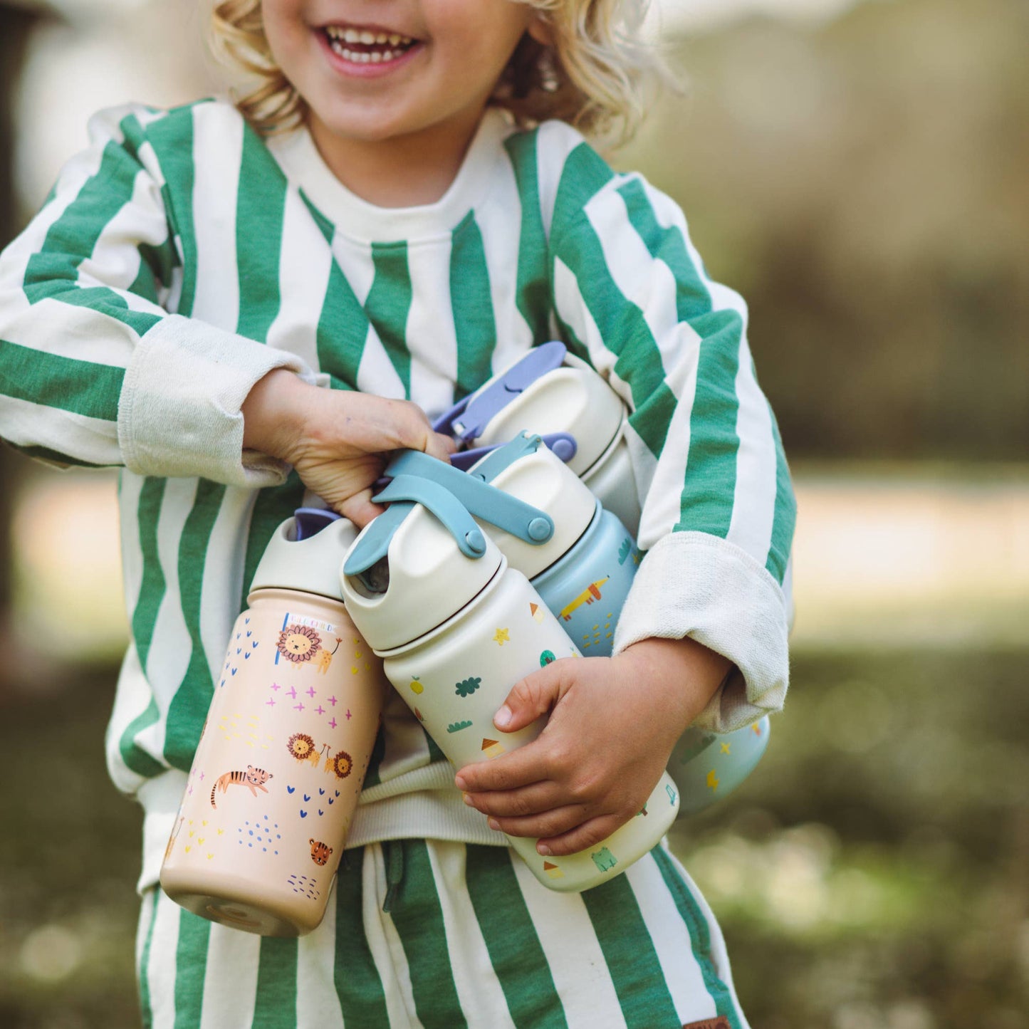 Stålflaske i rustfritt materiale - Wild Child - The organic way