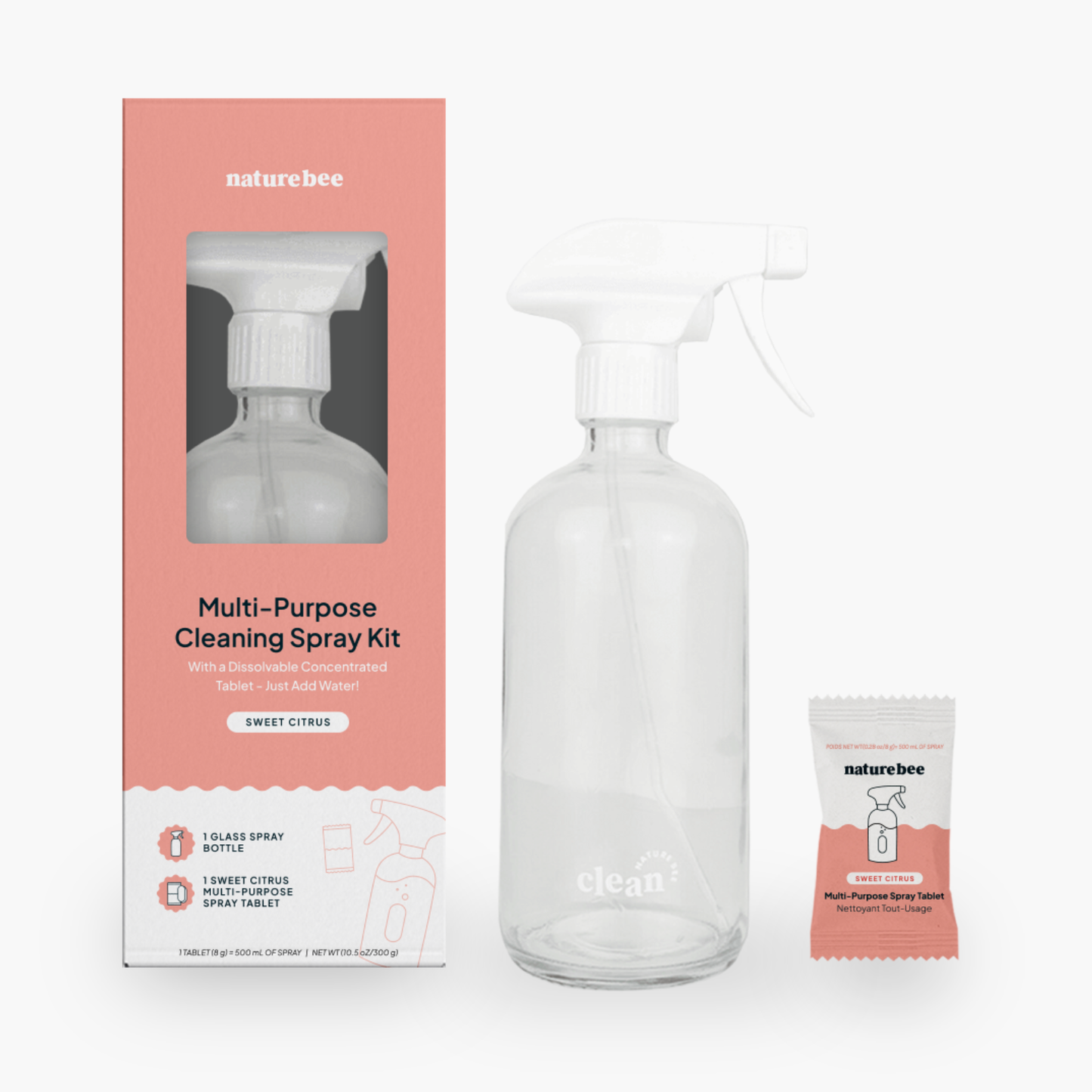 Rengjørings kit ( multi- purpose) Sweet Citrus som er miljøvennlig og plastfri - Front bilde