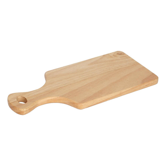skjærebrett i naturlig gummitre som er holdbart og slitesterkt-Frontbilde av skjærebrett i tre 34cm/16cm/1,5cm.For skjæring og tilberedning av mat.